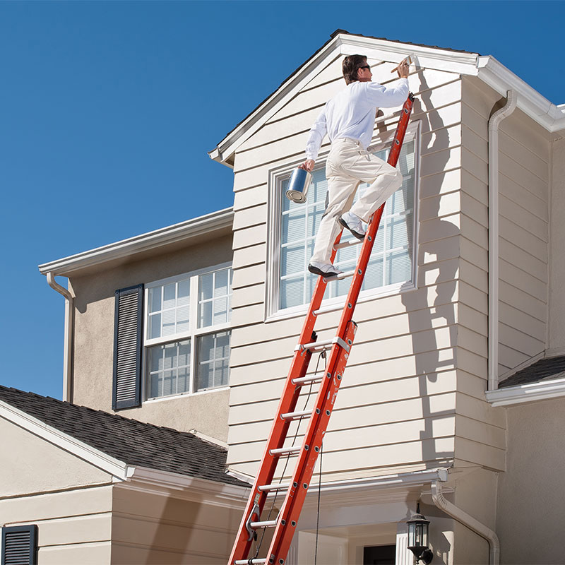 House painter with paint brush